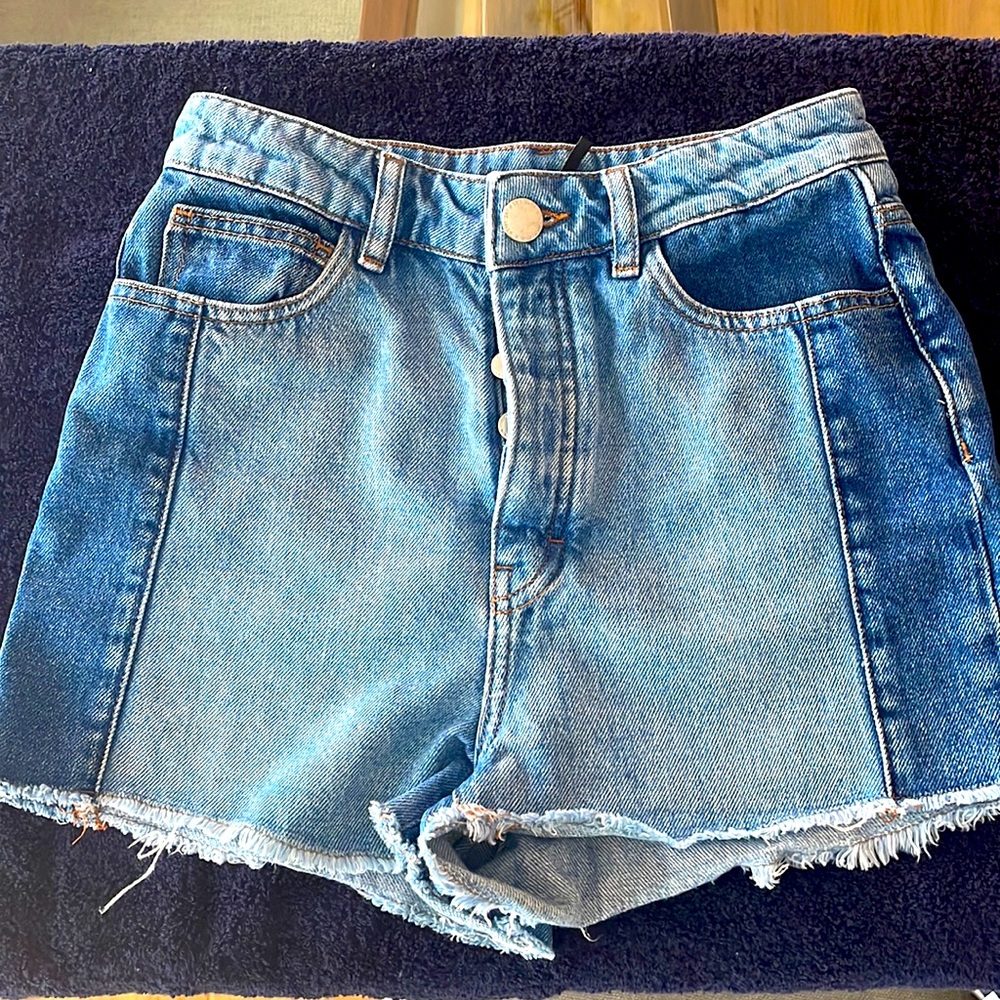 MAJE High Waisted Cut Off Shorts